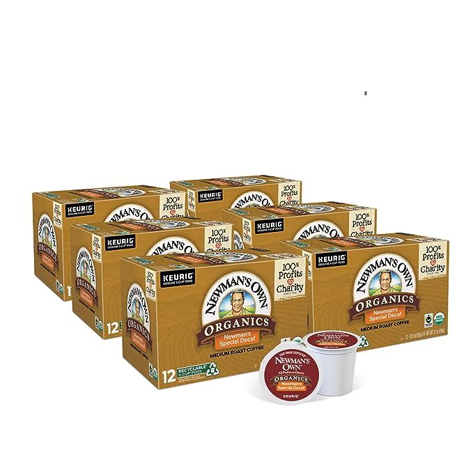 Newman's Own Organics Special Blend Decaf, Single-Serve Keurig K-Cup Pods, Medium Roast Coffee, 7... | Amazon (US)