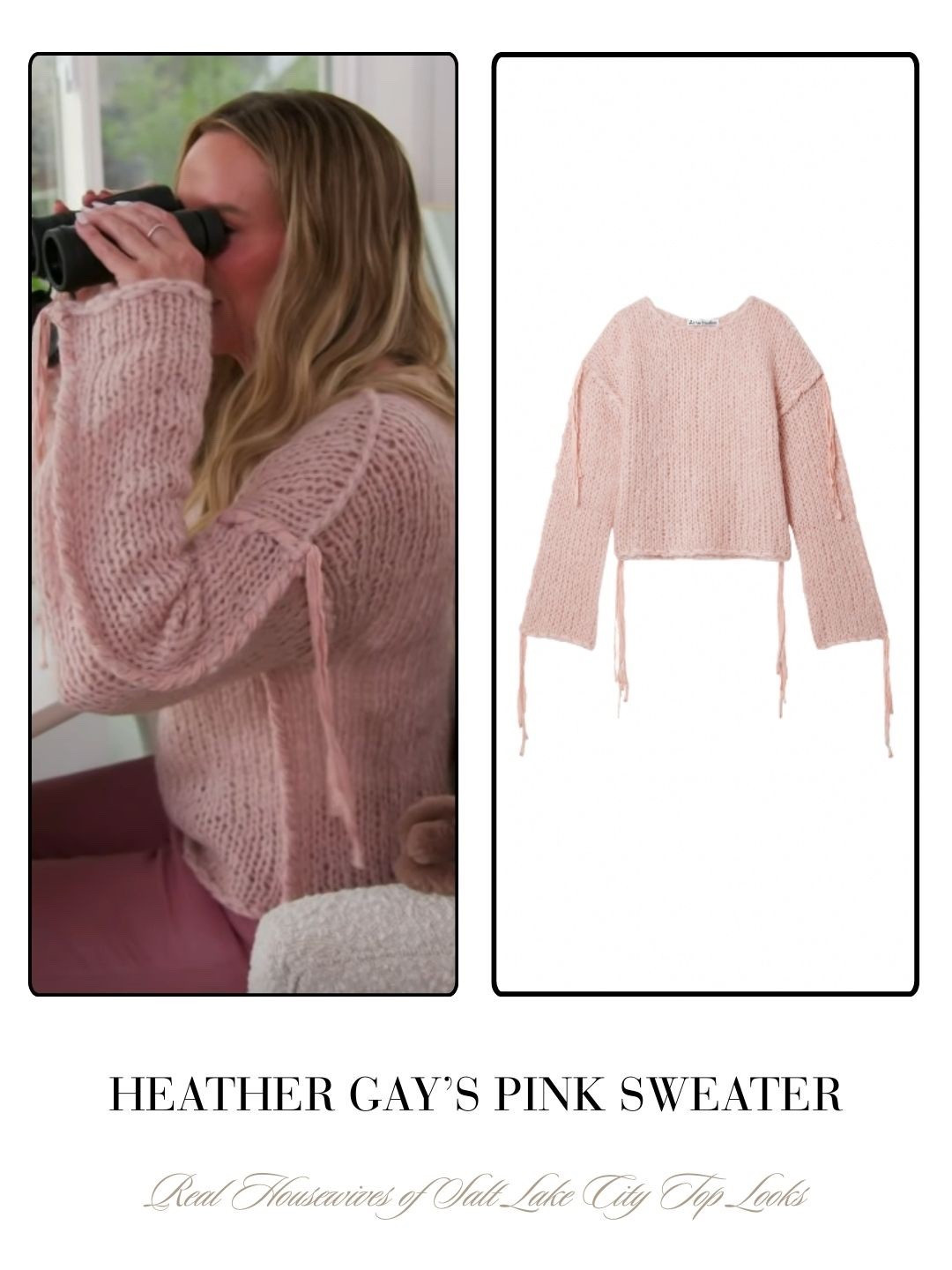 Heather Gay’s Pink Sweater 