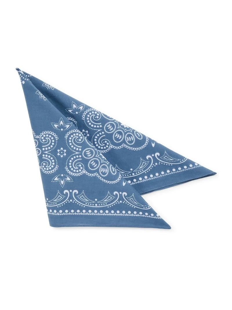 Time and Tru Women's Western Star Bandana, Insignia Blue, One Size Fits Most - Walmart.com | Walmart (US)