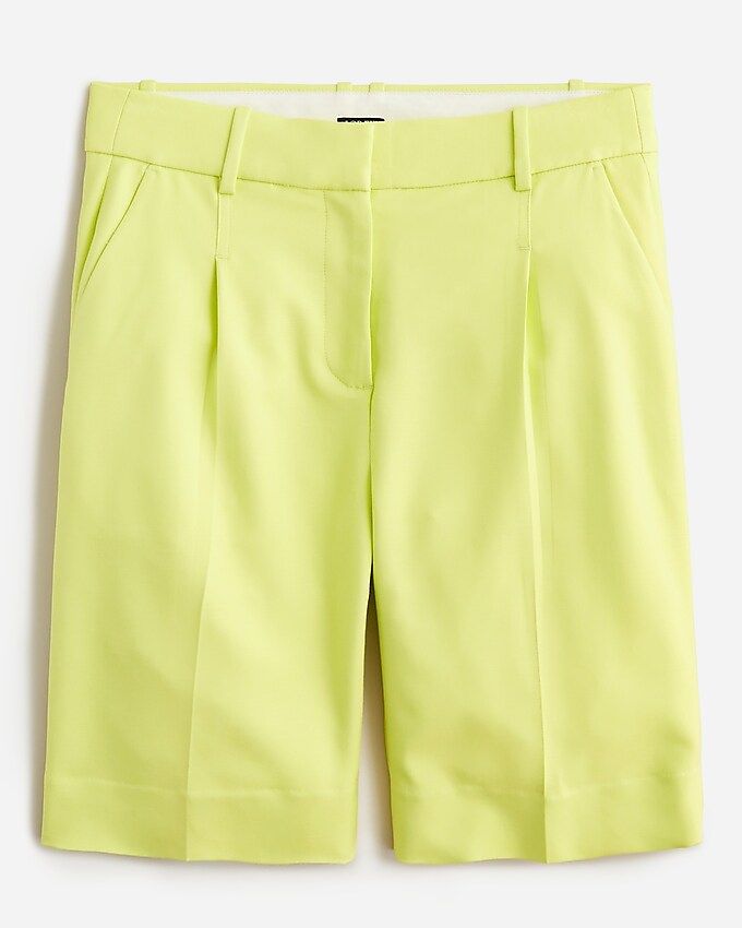 High-rise trouser short in drapey twill | J.Crew US