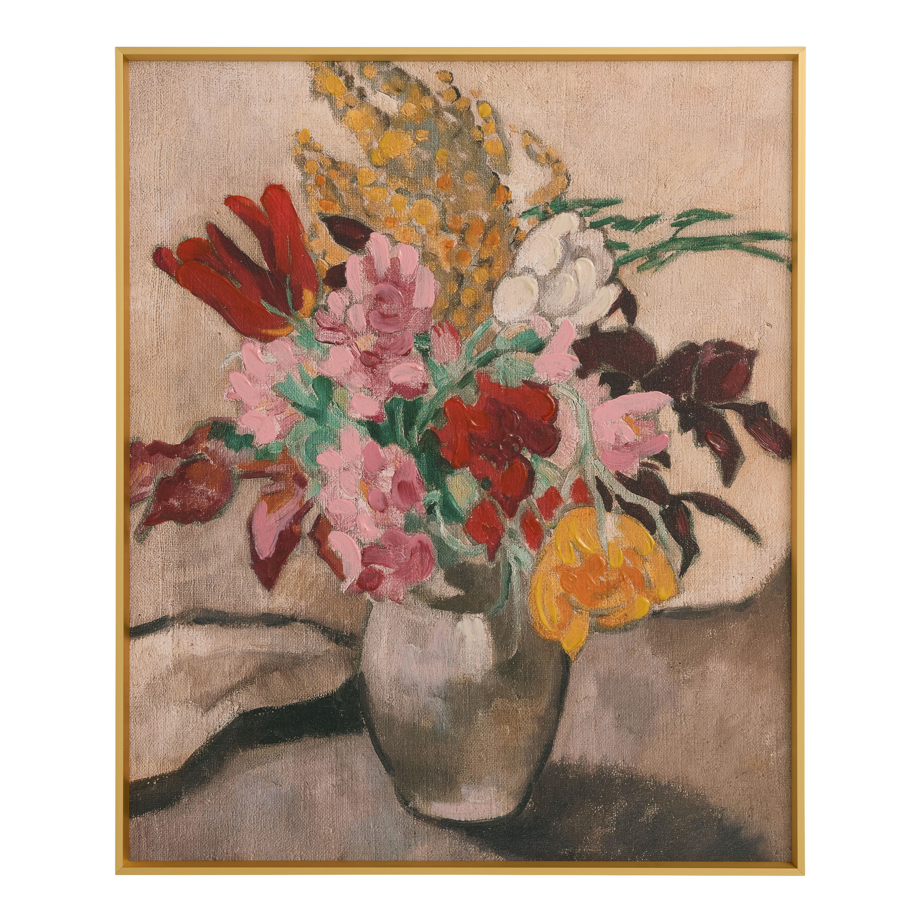 Floral Bouquet Abstract Framed Canvas Wall Art | World Market