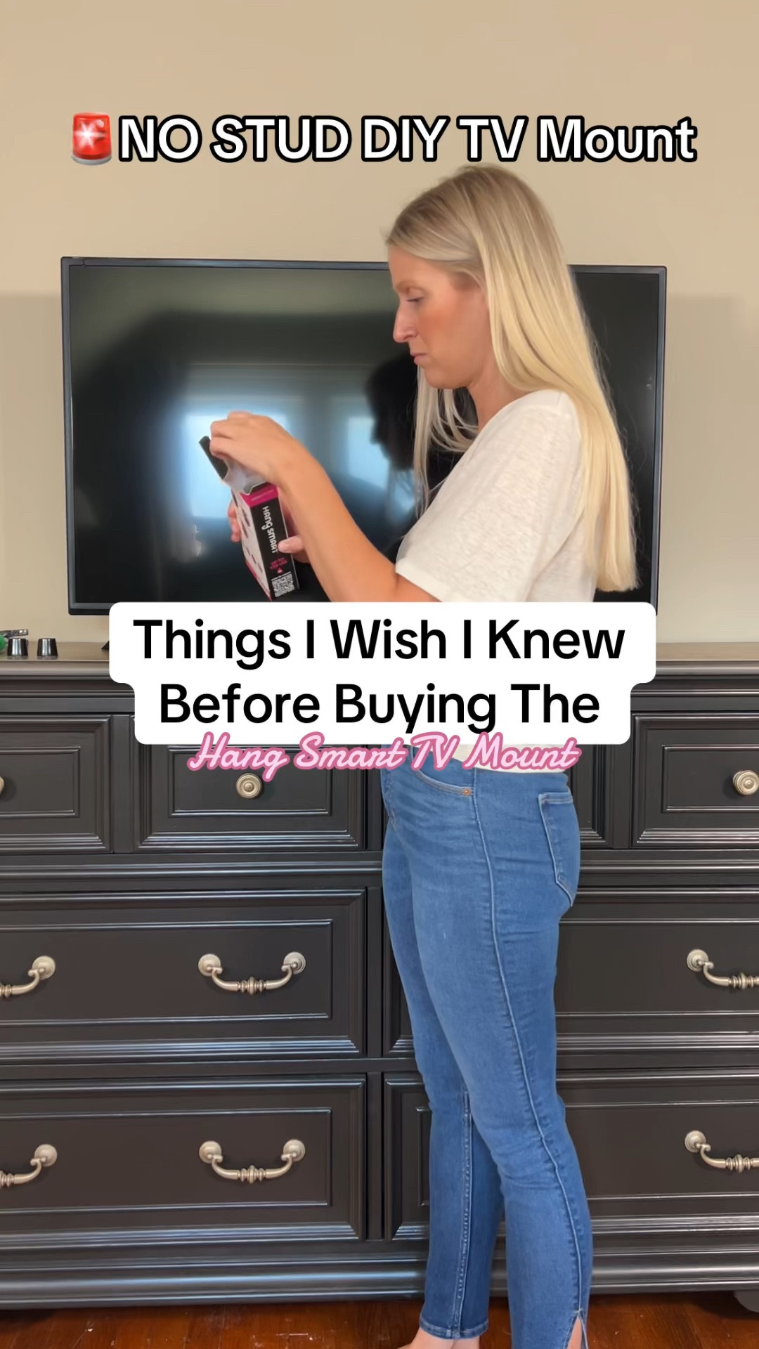 ✨Works on drywall, brick, wood, cement & horsehair plaster!

✨You do NOT need to use studs, which is excellent when you want to mount a TV center to a wall but cannot find a stud.

✨Very low profile, so your TV is almost flat to the wall

✨VERY minimal wall damage, just eight nail holes that can easily be filled. Renter friendly!
 
✨This works with almost any TV up to 100” & will safely hold up to 150lbs!


#LTKHome