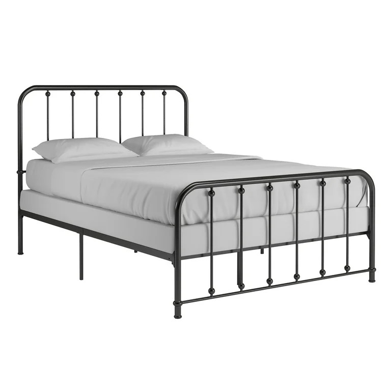 Weston Home Montgomery Spindle Metal Platform Bed, Full, Black | Walmart (US)