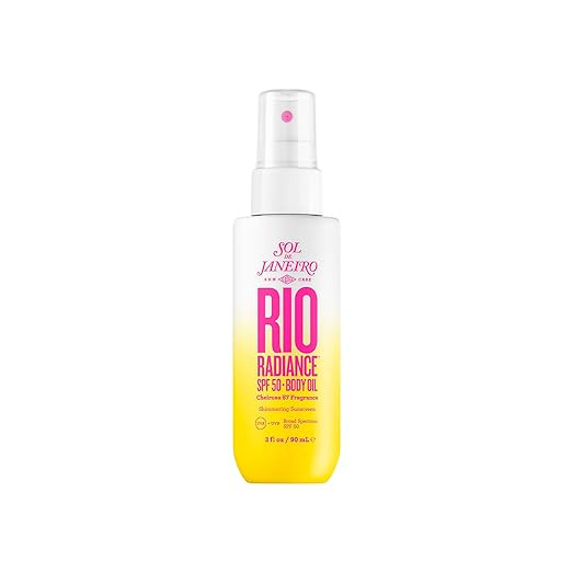 SOL DE JANEIRO Rio Radiance SPF 50 Shimmering Body Oil Broad Spectrum| Spray Sunscreen Dry Oil fo... | Amazon (US)