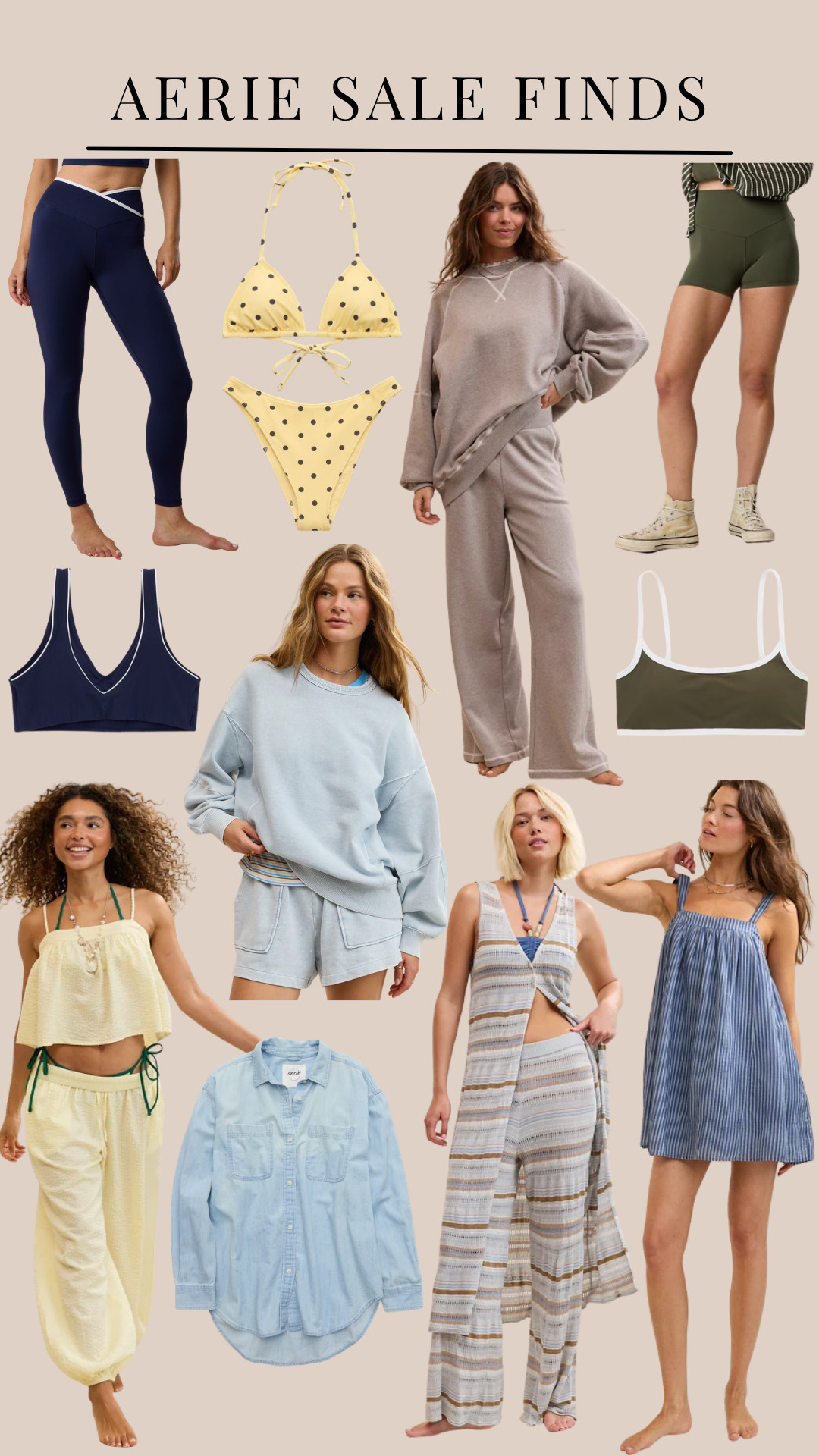 Aerie sale finds I'm loving! So many great matching sets and summer outfits that will last for years. I can always count on this brand to have great quality pieces! 

 #LTKootd #LTKSeasonal #LTKSaleAlert