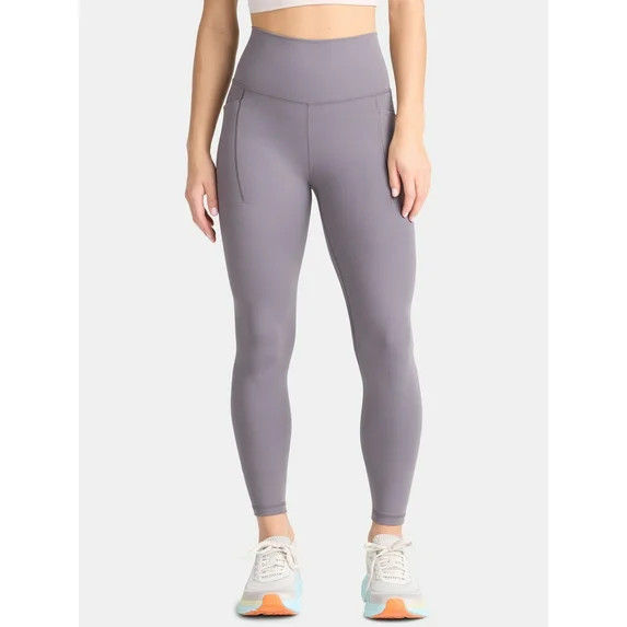 Avia Women's and Women's Plus SoftSculpt High Rise Leggings 27" with Pockets, Sizes XS-4X | Walmart (US)