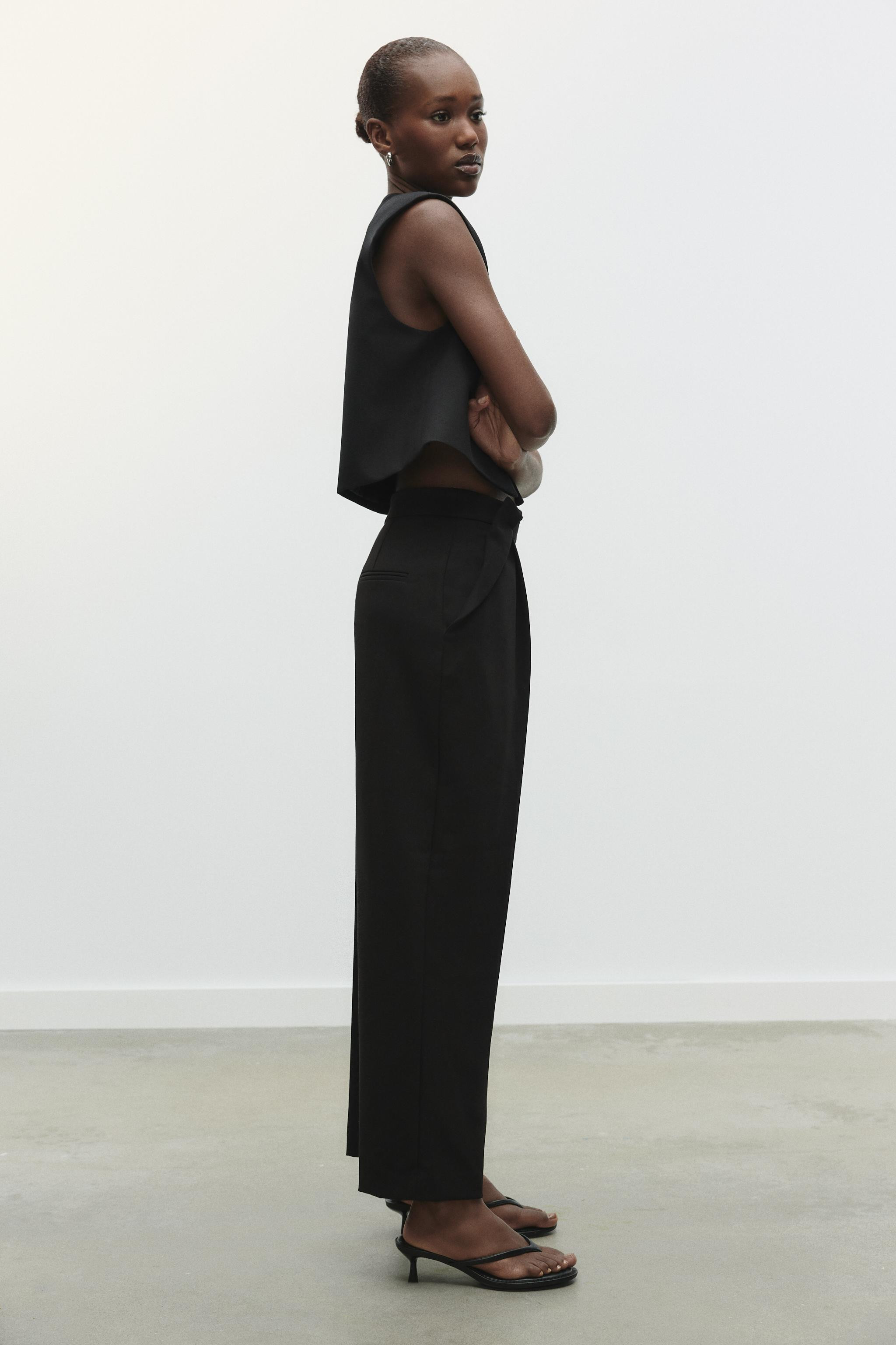 WIDE-LEG TROUSERS WITH PLEATS | Zara UK