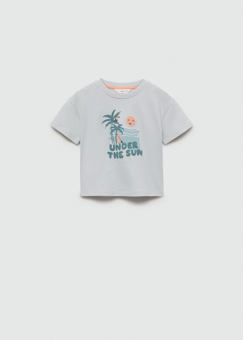 Printed cotton-blend t-shirt -  Teenage girl | Mango Teen USA | MANGO (US)