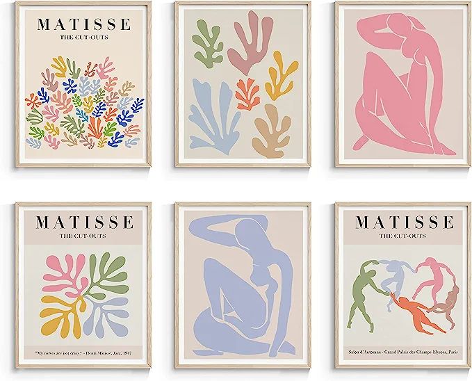 InSimSea Matisse Wall Art Exhibition Poster & Prints, Henri Matisse Posters for Room Aesthetic, A... | Amazon (US)