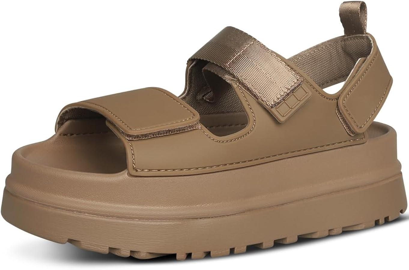 Womens Platform Sandals Flat Sandals Women Sandals with Back Strap Summer Footbed Sandals Adjusta... | Amazon (US)