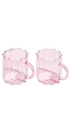 Fazeek Two Wave Mugs in Pink from Revolve.com | Revolve Clothing (Global)