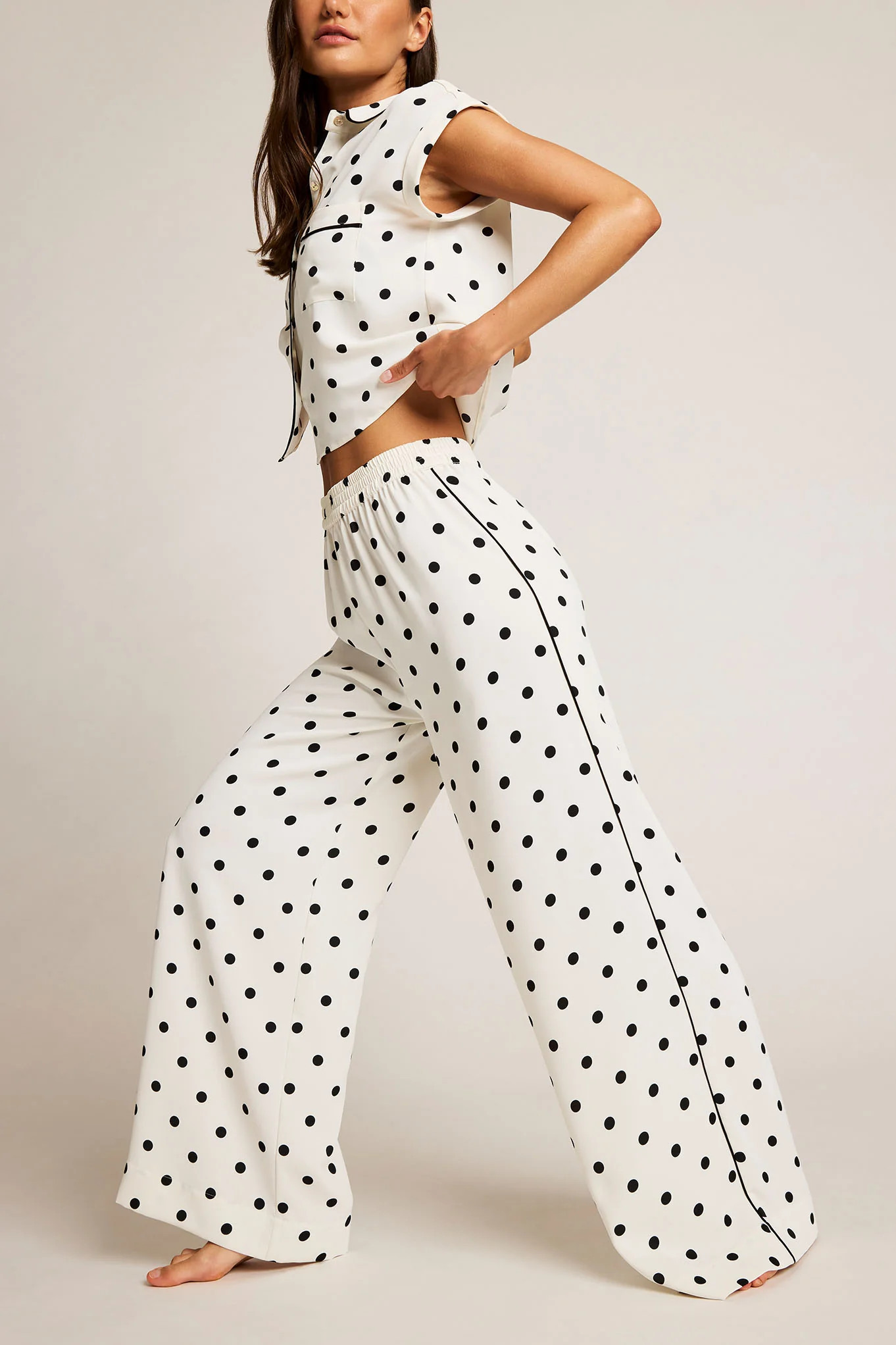 Supreme Track Pant in Black Dot | Negative Underwear