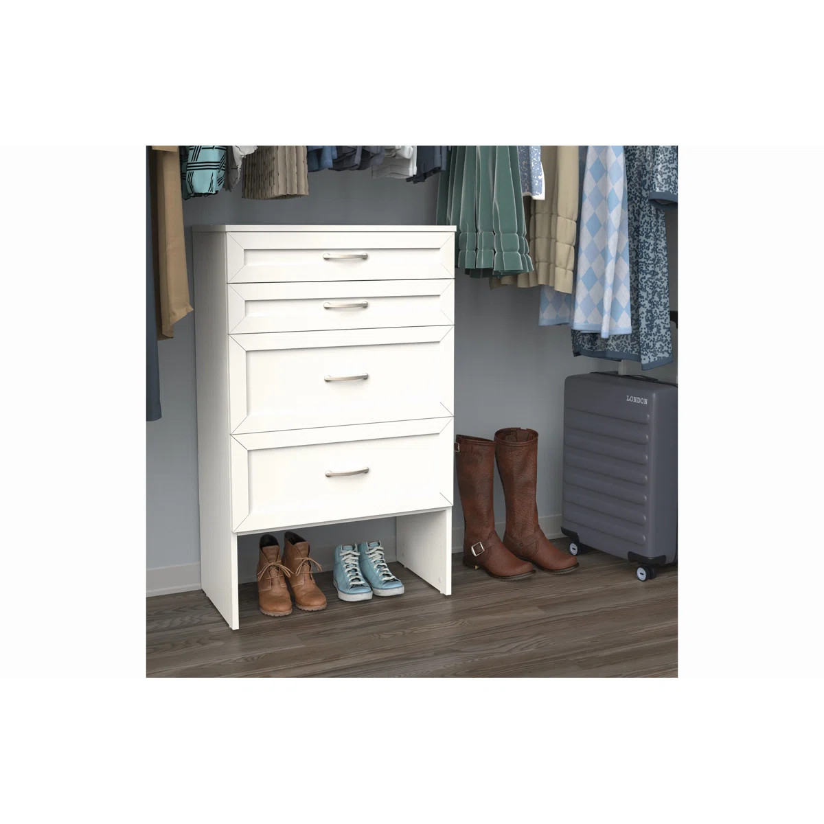 SuiteSymphony Closet Base Unit with Drawers | Wayfair North America