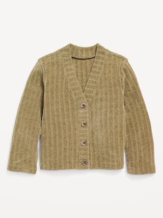 Cropped Button-Front Cardigan Sweater for Toddler Girls | Old Navy (US)