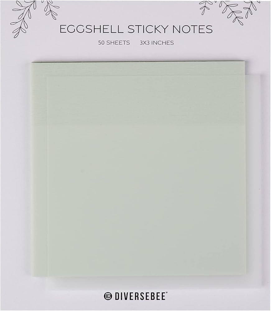 DiverseBee 50 Sheets Pastel Transparent Sticky Notes, 3x3” Clear Sticky Tabs, Translucent Page ... | Amazon (US)