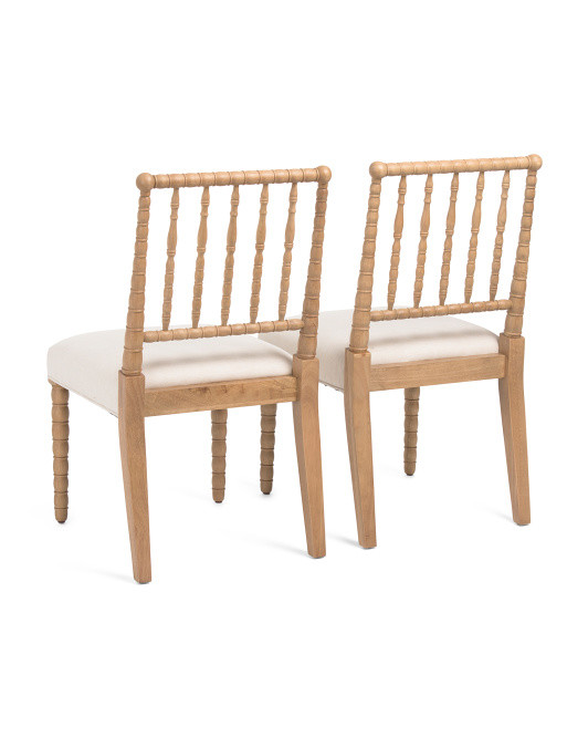Set Of 2 21x35 Wooden Spindle Dining Chairs | Chairs & Seating | Marshalls | Marshalls