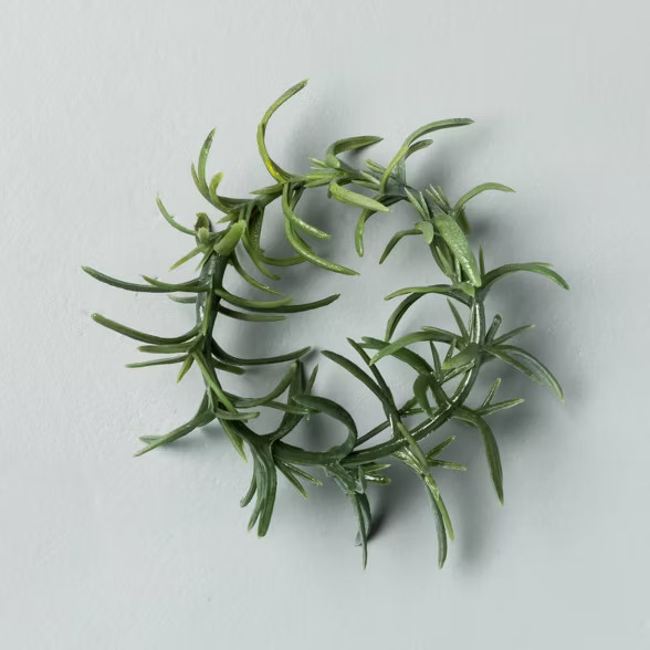 4pc Faux Rosemary Greenery Napkin Ring Set - Hearth & Hand™ with Magnolia | Target