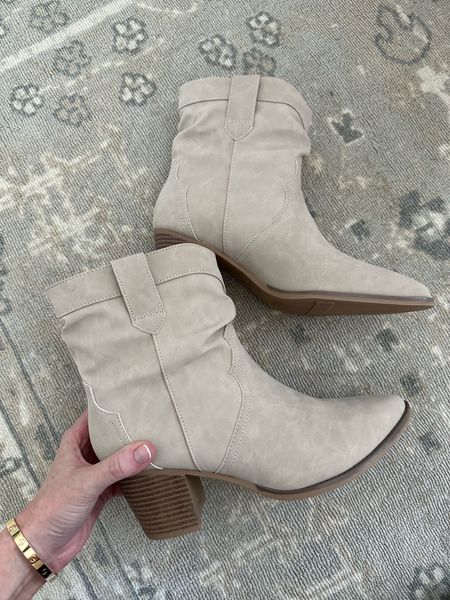 Check out these gorgeous western-style ankle boots from Walmarts new arrivals. Under $35!

#LTKunder50 #LTKshoecrush #LTKSeasonal