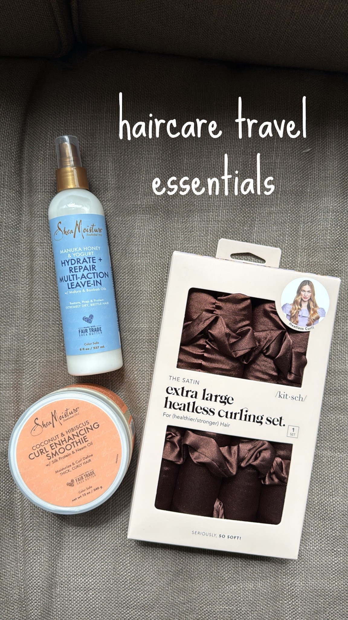 Good hair days don’t take vacations! ✈️✨ Travel light but stay flawless with these haircare essentials—deep moisture, leave-in conditioner, and a little styling magic. What’s your go-to travel hair must-have? #TravelHaircare #JetSetGlow #GoodHairEverywher