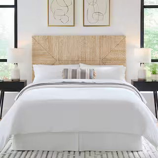 StyleWell Neela Woven Natural Banana Fiber Queen Headboard (63 in. W) 009-THD-QHBD-02 - The Home ... | The Home Depot