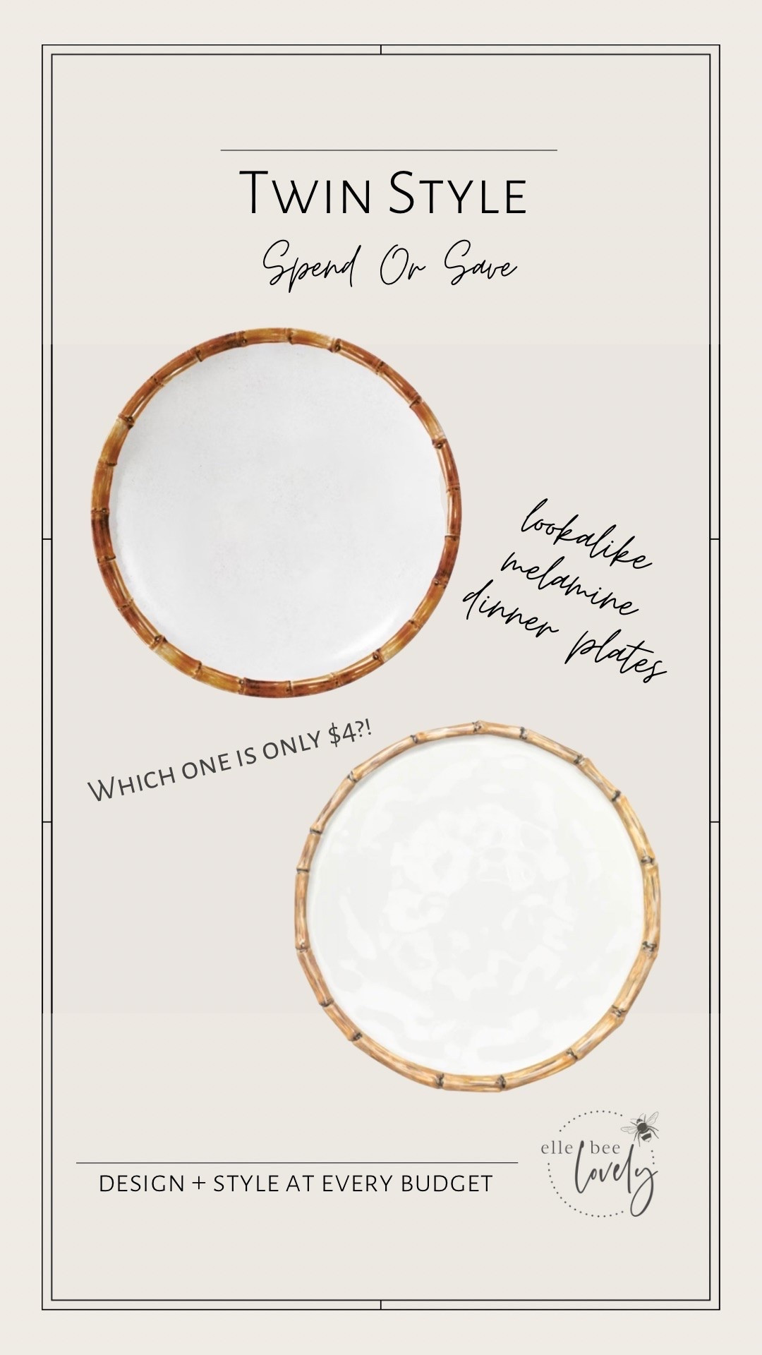 It’s a Twin Style Tuesday! 💁🏻‍♀️ These melamine plates are look-a-likes, but one is only $4. Great for summer dinners on the porch!

#LTKSeasonal #LTKHome