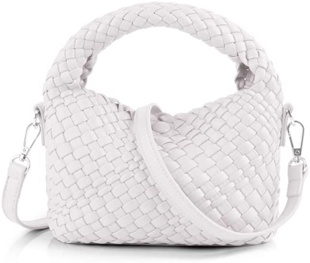 Woven Tote Small Handbag, Woven Crossbody bag for Women, Small Weave Purse Top Handle Shoulder Ba... | Amazon (US)
