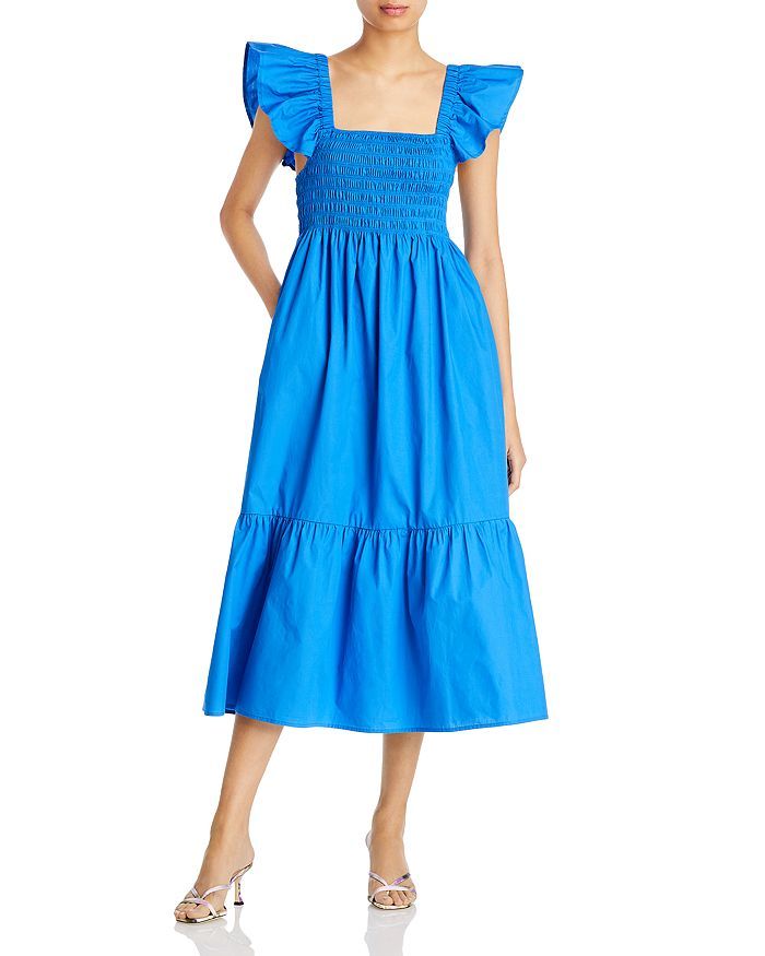 AQUA
            
    
                    
                        Smocked Midi Dress - 100% Exc... | Bloomingdale's (US)