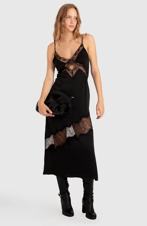 Belle & Bloom Heavenly Bodies Lace Slip Dress in Black at Nordstrom, Size Small Au | Nordstrom