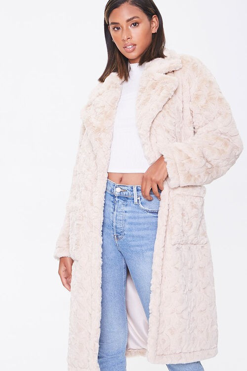 Faux Fur Longline Coat | Forever 21 (US)