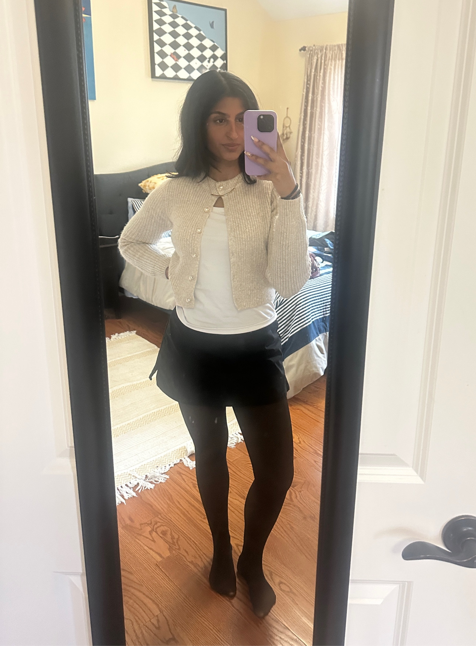 Winter outfit idea!

Wore this one into NYC for the daytime 

Skirt sweater cardigan womens outfit idea trend winter fashion fleece lined tights mini skirt princess polly jewelry 

#LTKGiftGuide #LTKStyleTip #LTKSeasonal