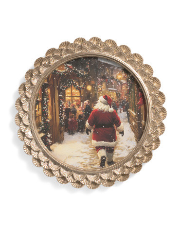 12x12 Santa Back Round Wall Art | TJ Maxx