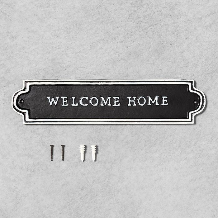 'Welcome Home' Wall Sign Black/White - Hearth & Hand™ with Magnolia | Target