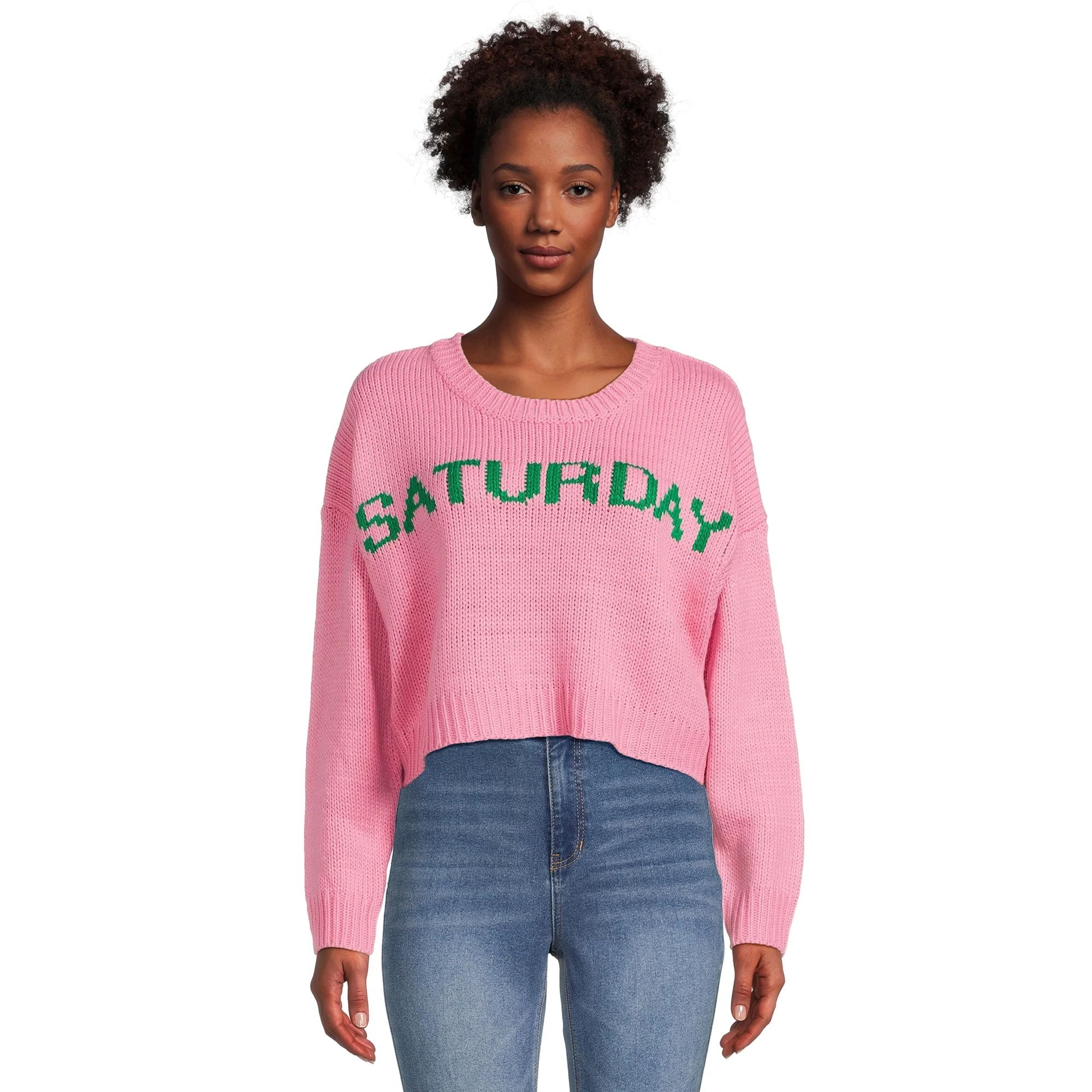 Dreamers By Debut Women's Saturday Knit Sweater, Midweight | Walmart (US)