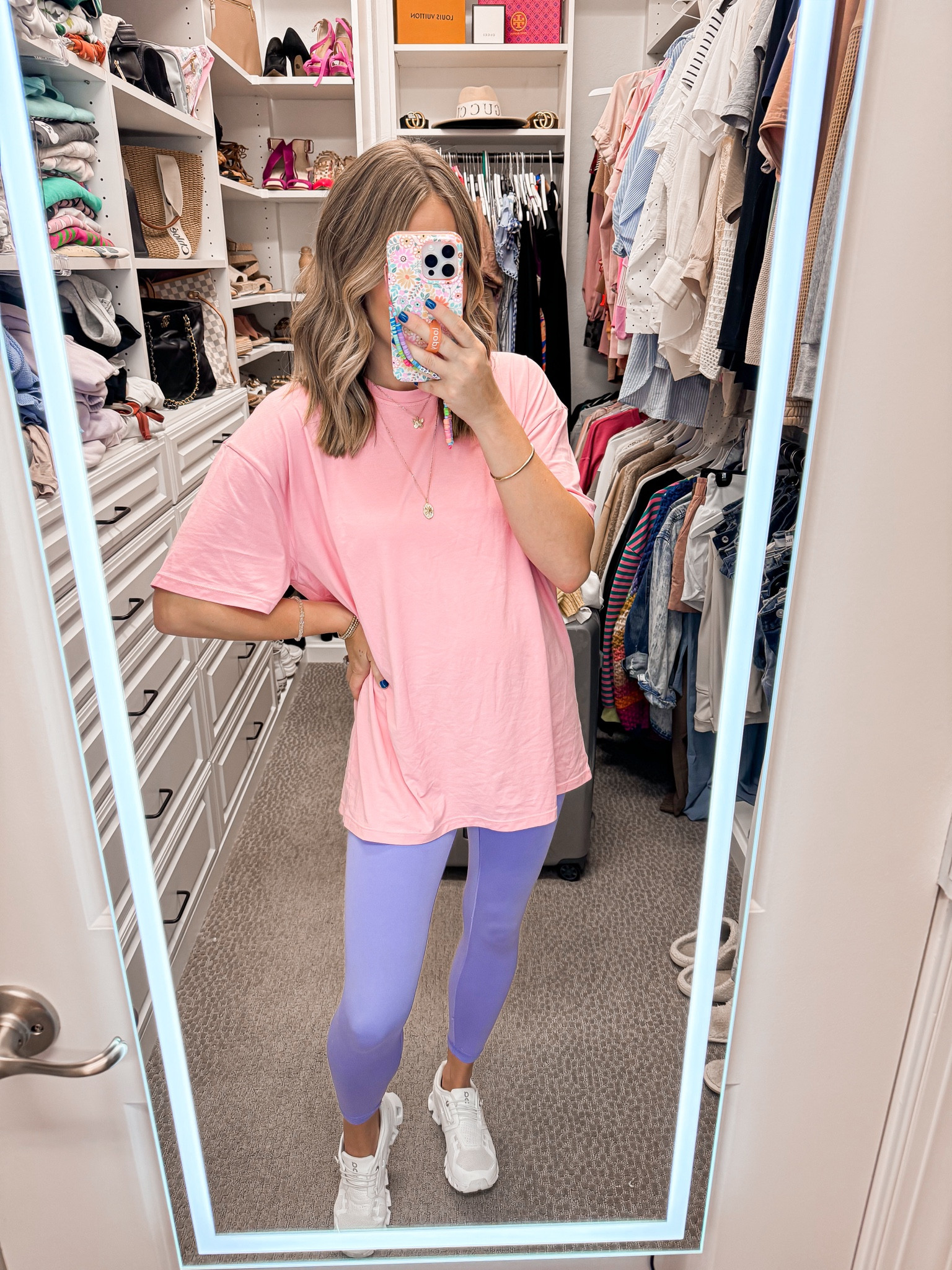The most lightweight buttery soft oversized plain tee! Wearing size small top // wearing size small in leggings 

#LTKActive #LTKWorkwear #LTKStyleTip