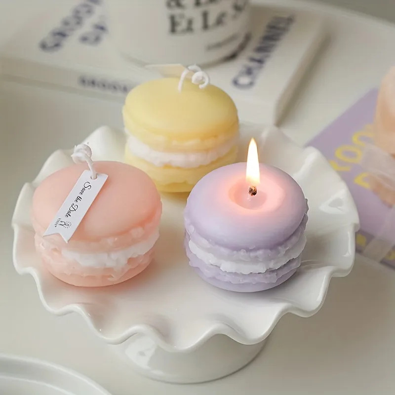 1pc, Cute Macaron Shape Scented Candle Aromatherapy Candle Photo Props Wedding Decor Bedroom Acce... | Temu Affiliate Program