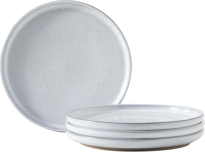 Ceramic Dinner Plates Set of 4,Stoneware 8 Inch,Microwave,Dishwasher and Oven Safe,Porcelain Dess... | Amazon (US)