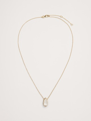 Teardrop Crystal Pendant Necklace Aureus + Argent | Banana Republic (US)