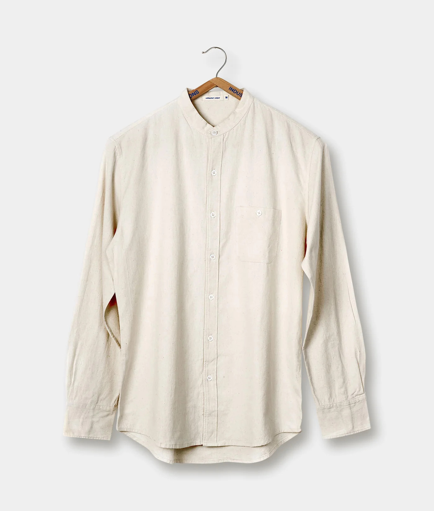 Band Collar Madras Shirt - LS | Industry of All Nations