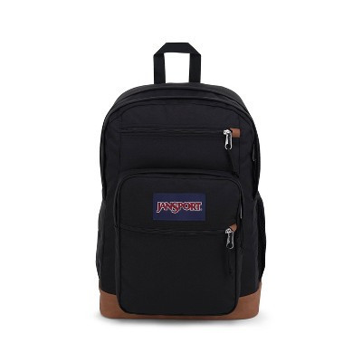 JanSport Cool Student 17.5" Backpack Fits 15" Laptop Synthetic Leather Bottom - Black | Target