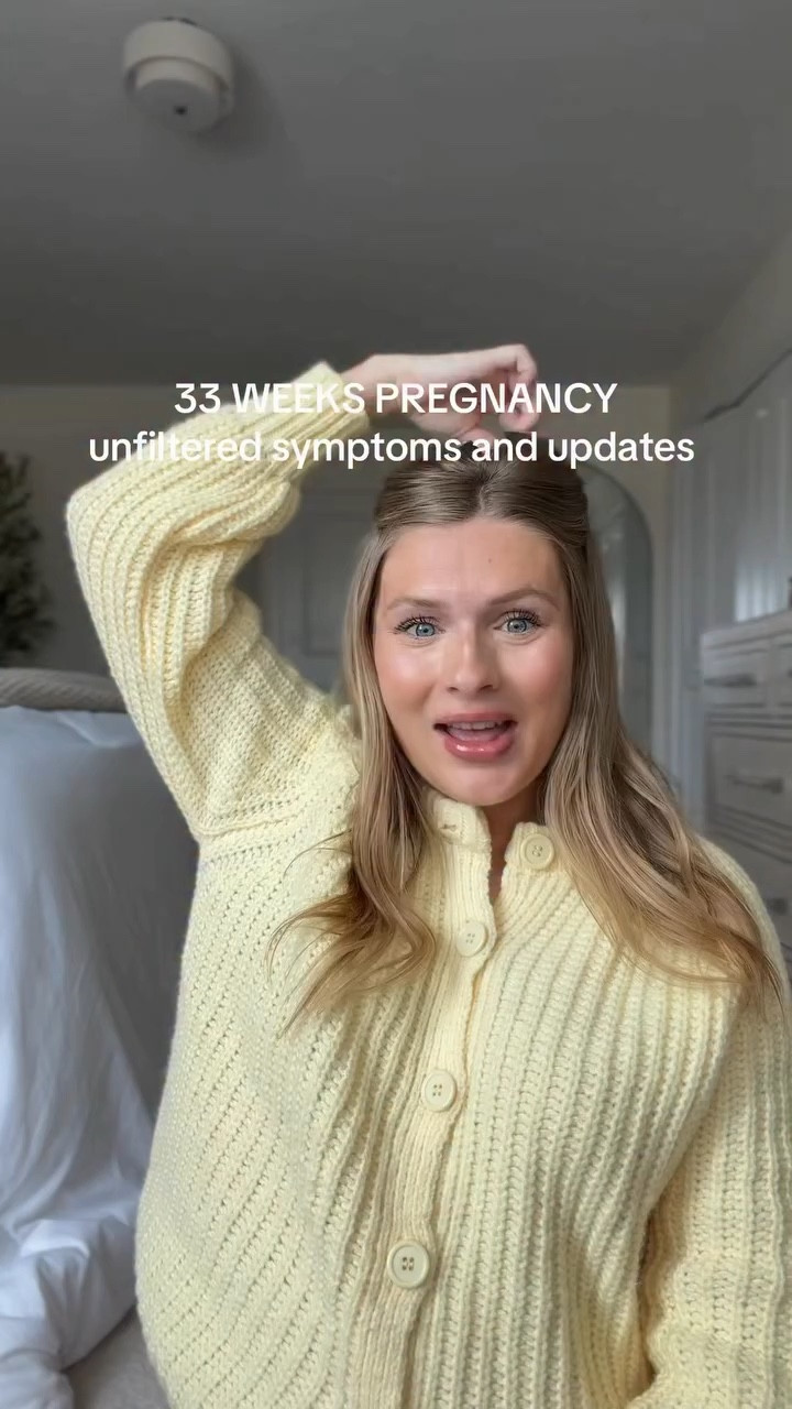 33 weeks pregnancy symptoms & updates! I’m struggling here now 😭 the end is near but feeling so far away at the same time. I just can’t wait to hold my baby.

#pregnant #33weekspregant #pregnancysymptoms #thirdtrimester #pregnancyjourney