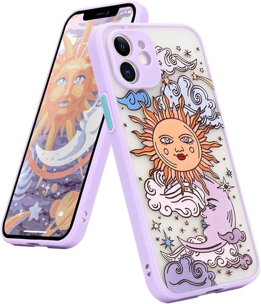 Pepmune Compatible with iPhone 11 Case Matte Clear Design Sun Moon 3D Cartoons Bumper Women Men T... | Amazon (CA)