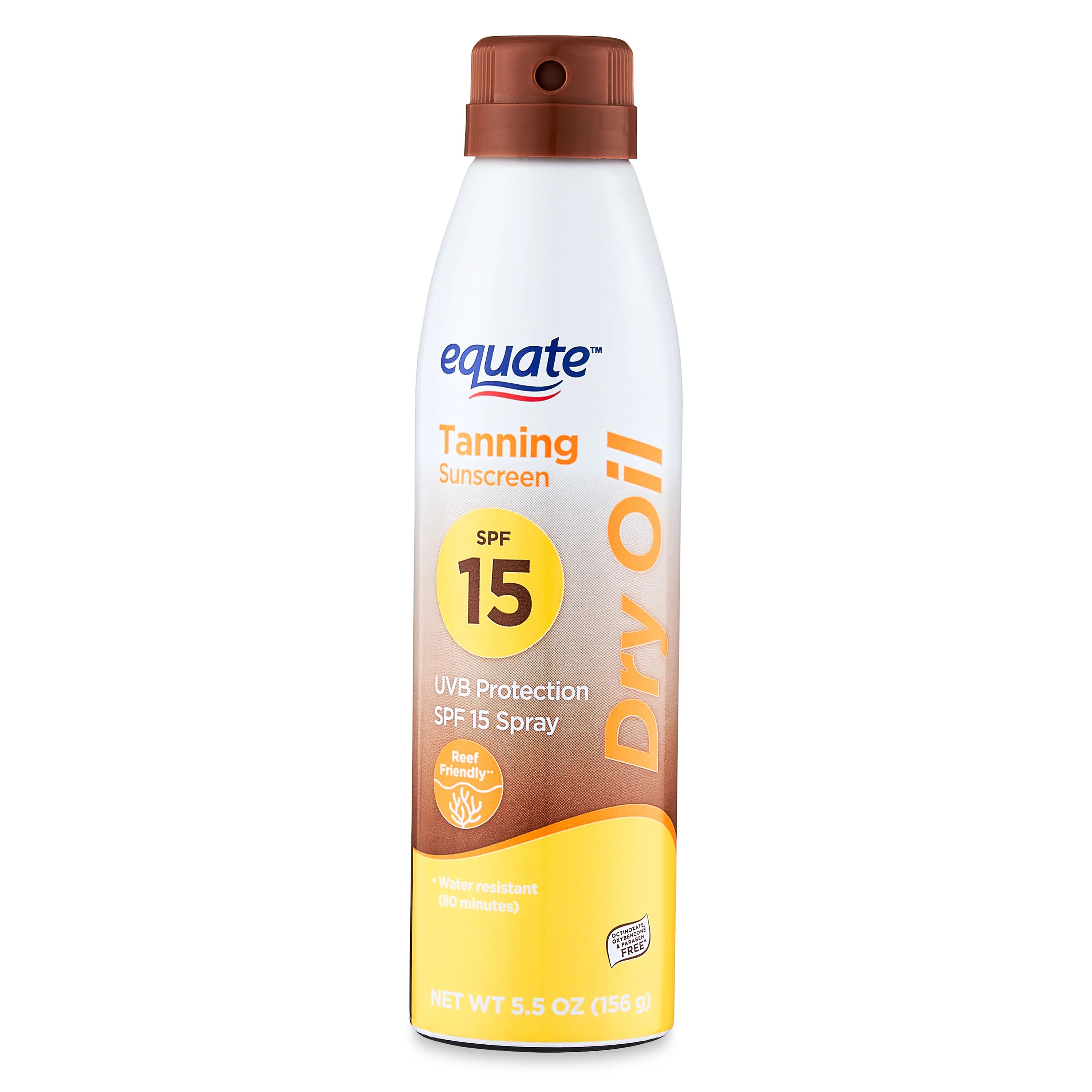 Equate Tanning Dry Oil Sunscreen, SPF 15, 5.5 oz | Walmart (US)