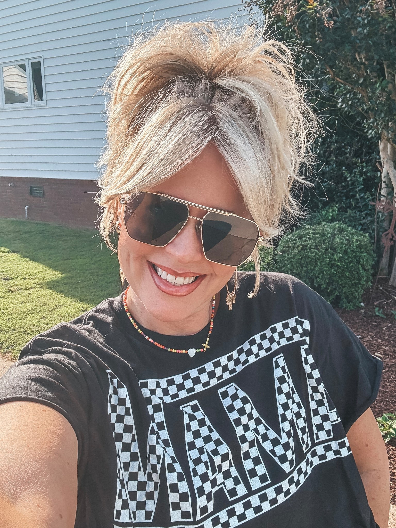 The cutest MAMA tee, beaded necklace, earrings and sunnies. All from Amazon! 


#LTKFindsUnder50 #LTKOver40 #LTKStyleTip