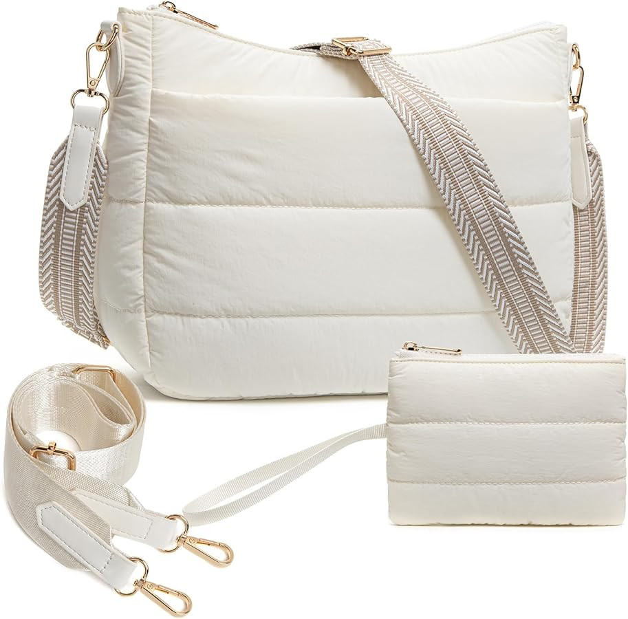 Gitus Puffer Crossbody Bags for Women Trendy Quilted Purses Shoulder Hobo Bag | Amazon (US)