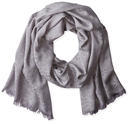 Calvin Klein Lightweight Pashmina Scarf with Tonal Logo Pattern | Amazon (US)