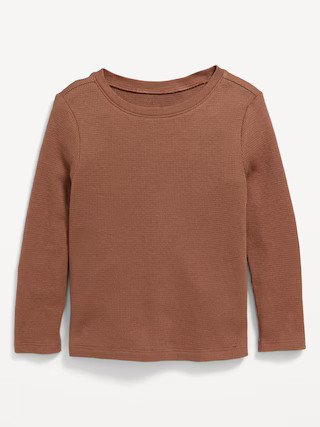 Unisex Long-Sleeve Thermal-Knit T-Shirt for Toddler | Old Navy (US)