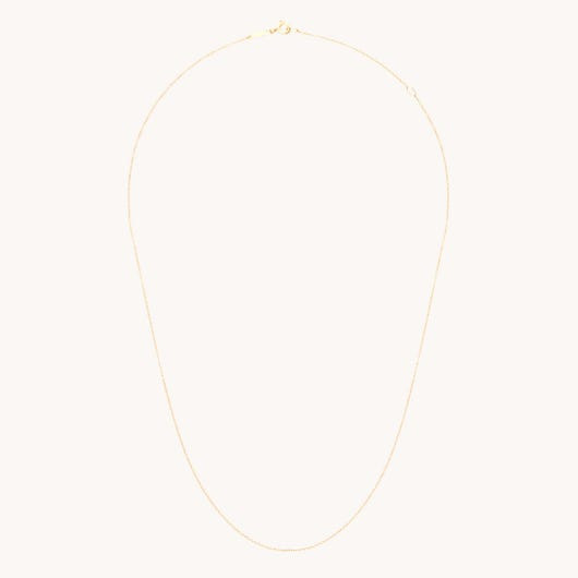 Adjustable Plain Chain, Yellow Gold | Catbird