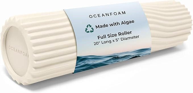 Oceanfoam Tidal Roller - Natural - Muscle Massage Foam Roller for Back Pain & Stretching - Firm a... | Amazon (US)