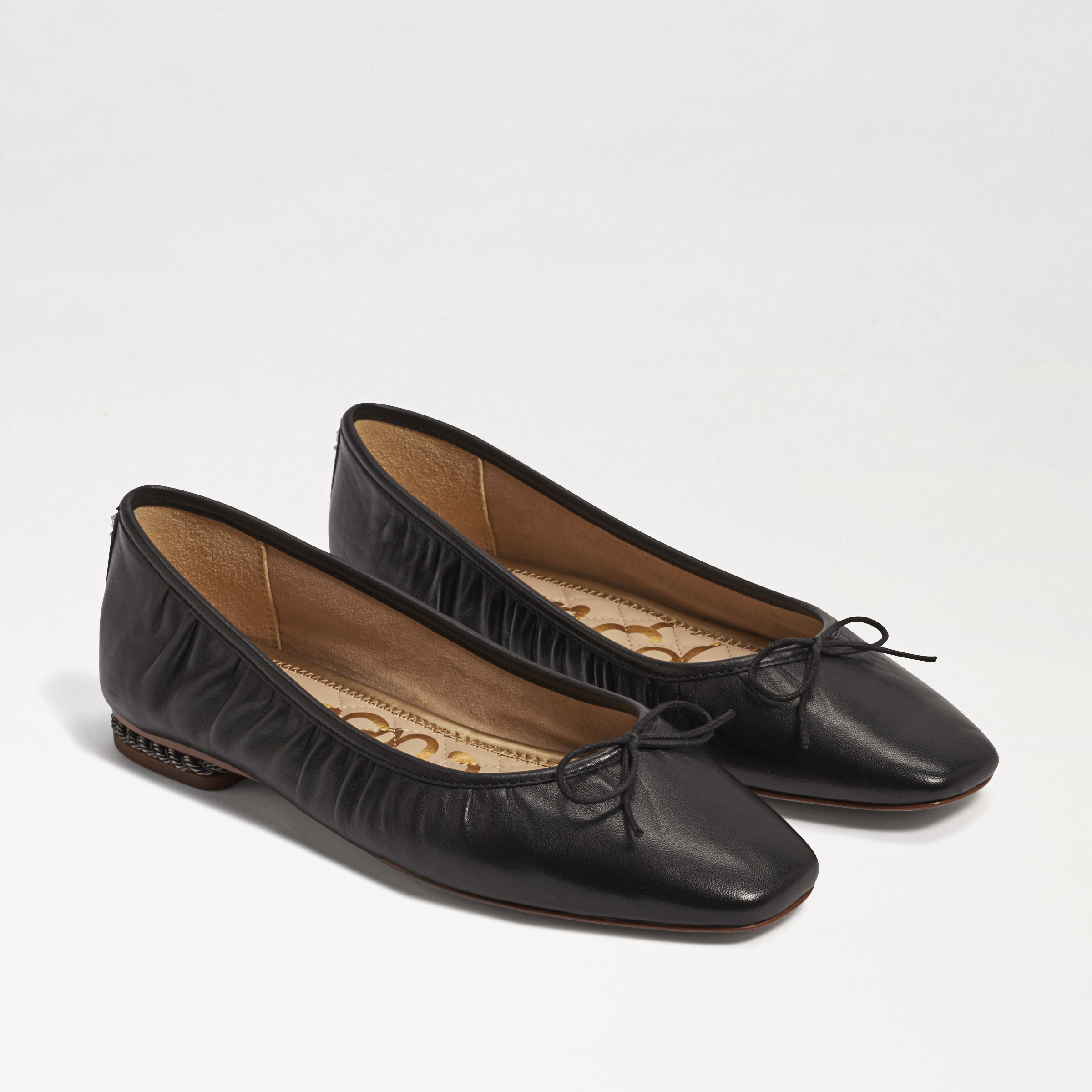 Sam Edelman Meg Ballet Flat Black Leather 7.0 | Sam Edelman