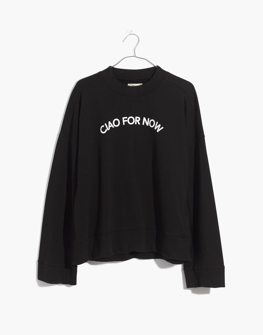 Ciao For Now Mockneck Sweatshirt | Madewell